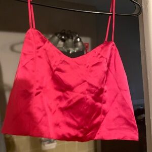 House of Harlow 1960 Fuchsia blouse  crop top